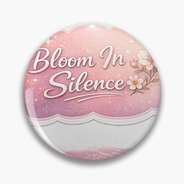Item preview, Bloom In Silence Deep Quote Sticker designed and sold by Chinnibujji.
