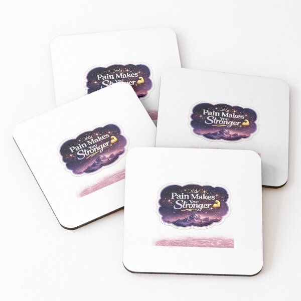 Item preview, Pain Makes You Stronger Quote Sticker designed and sold by Chinnibujji.