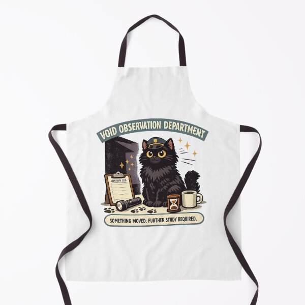 Item preview, Void Observation Department – Funny Black Cat Mystery Investigator designed and sold by Concrete Coffee Studio.