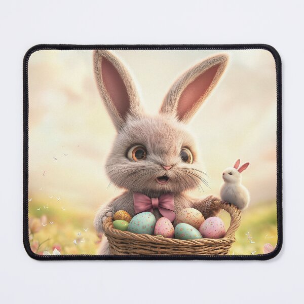 Item preview, Light gray fluffy rabbit designed and sold by FluffyGallery.