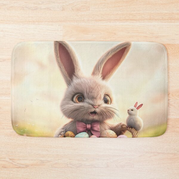 Item preview, Light gray fluffy rabbit designed and sold by FluffyGallery.
