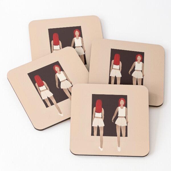 Item preview, Stylish Redhead in White Outfit designed and sold by Elaine M Hayward .