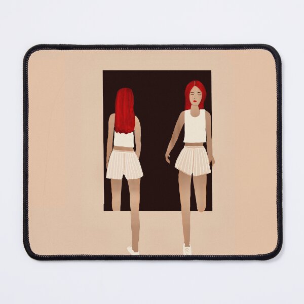 Item preview, Stylish Redhead in White Outfit designed and sold by Elaine M Hayward .