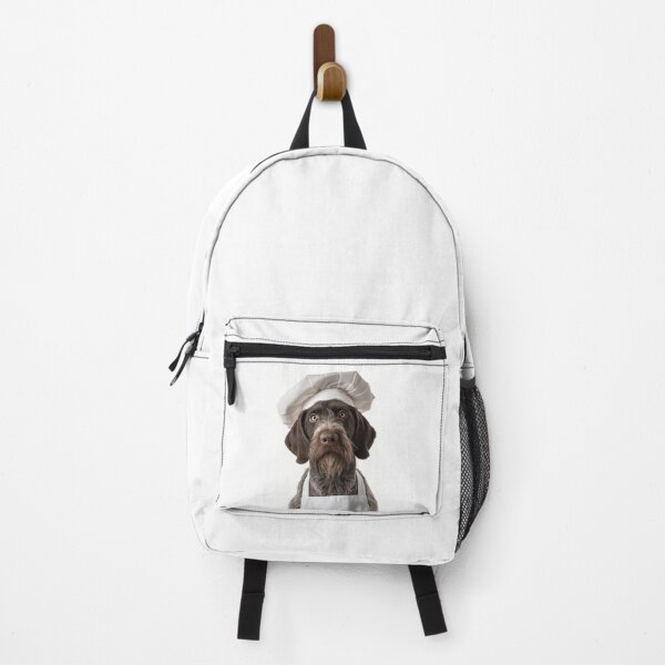 Item preview, Funny German Wirehaired Pointer Dog Chef Realistic Animal Cooking Humor Art designed and sold by LazyOwlStore.