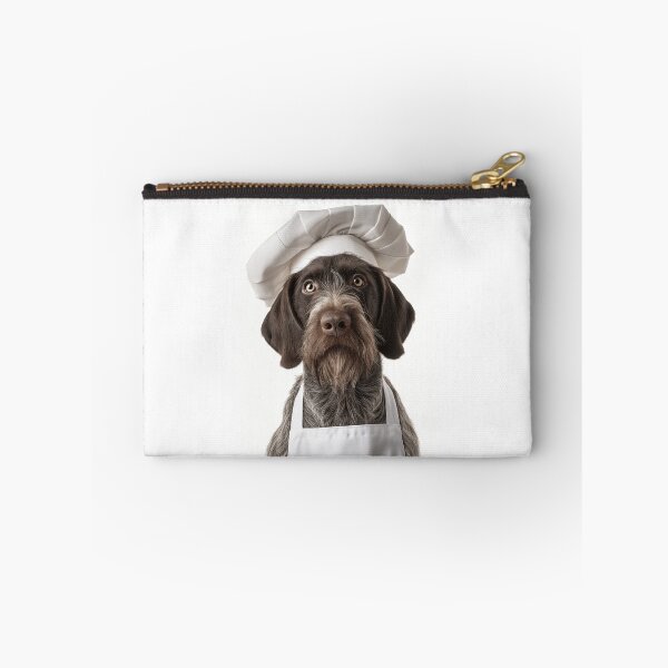 Item preview, Funny German Wirehaired Pointer Dog Chef Realistic Animal Cooking Humor Art designed and sold by LazyOwlStore.