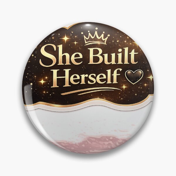Item preview, She Built Herself Empowering Sticker designed and sold by Chinnibujji.