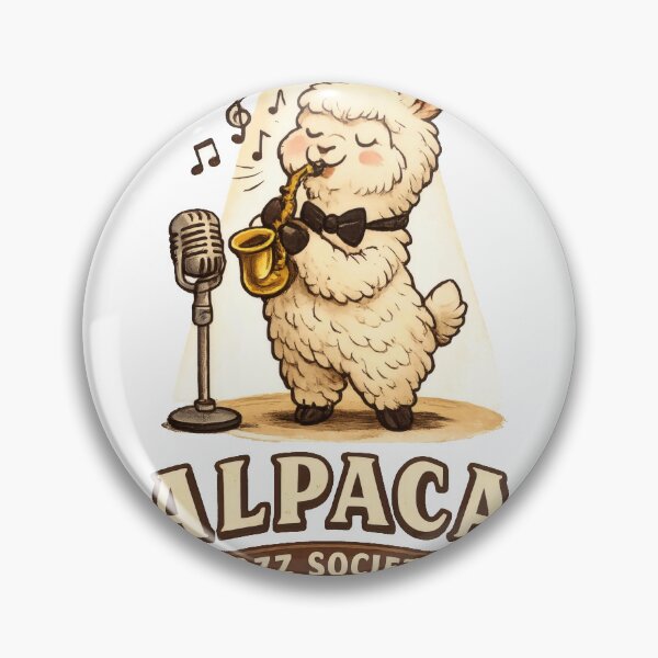 Item preview, Alpaca Jazz Society Whimsical Studio Mascot designed and sold by TheRealTaria.