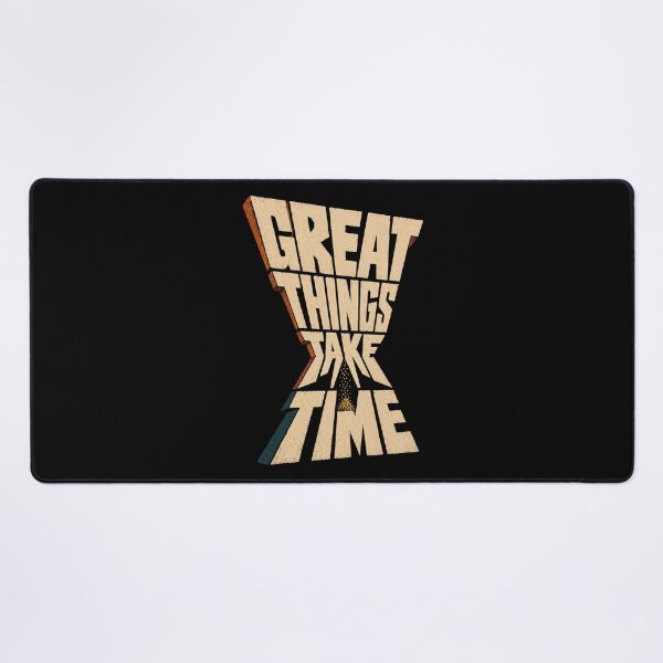 Item preview, Great Things Take Time - Retro Typography designed and sold by FocusedPatterns.