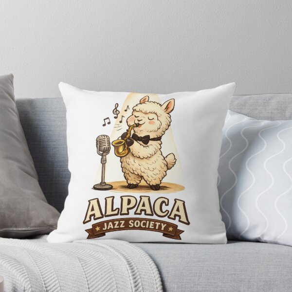 Item preview, Alpaca Jazz Society Whimsical Studio Mascot designed and sold by TheRealTaria.