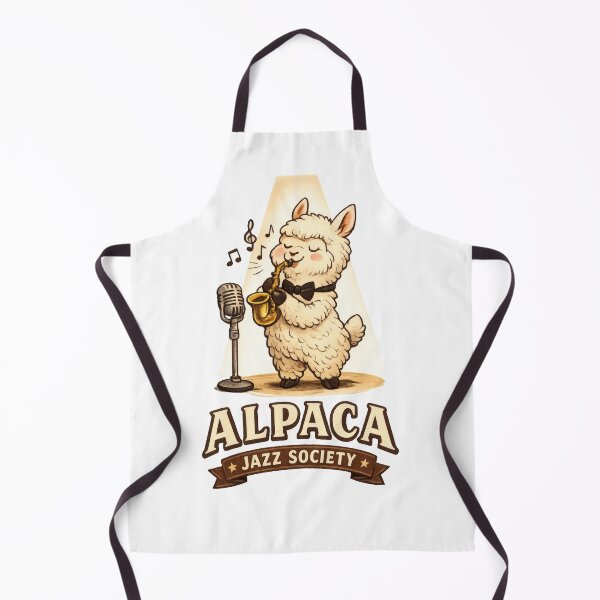 Item preview, Alpaca Jazz Society Whimsical Studio Mascot designed and sold by TheRealTaria.