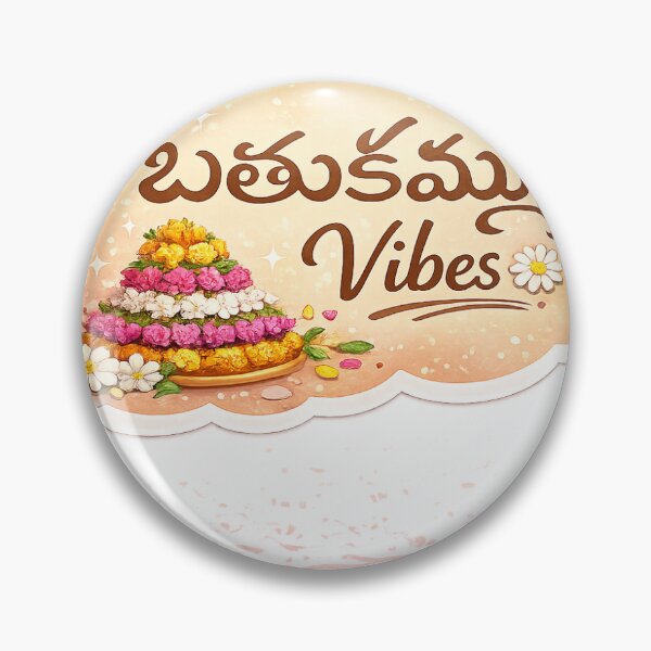 Item preview, Bathukamma Vibes Telugu Festival Sticker designed and sold by Chinnibujji.