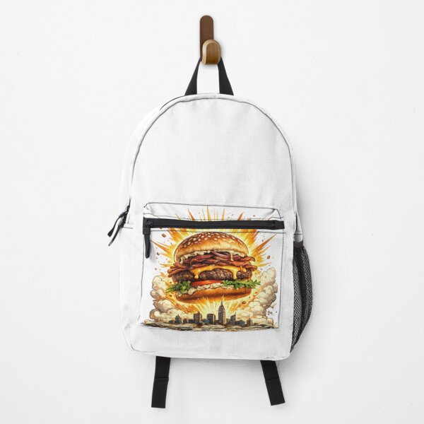 Item preview, Burger Apocalypse NYC: Mushroom Cloud Explosion Skyline Comedy Extreme designed and sold by irfanshikh.