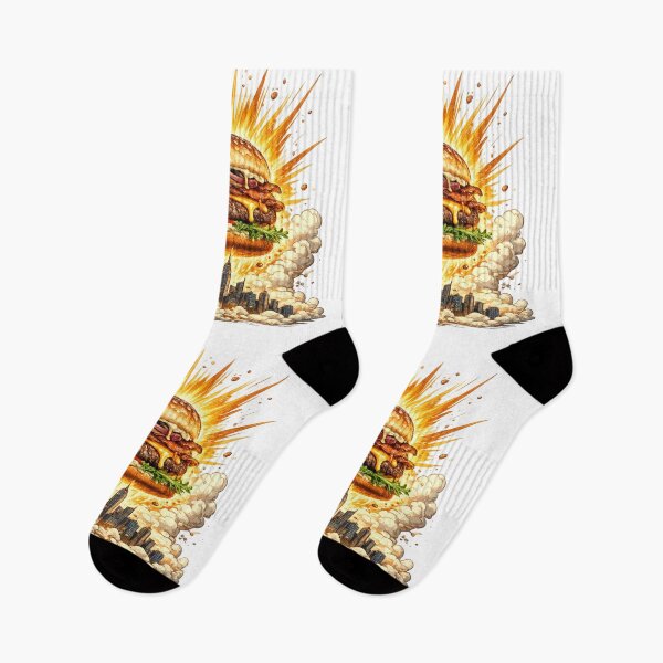 Item preview, Burger Apocalypse NYC: Mushroom Cloud Explosion Skyline Comedy Extreme designed and sold by irfanshikh.