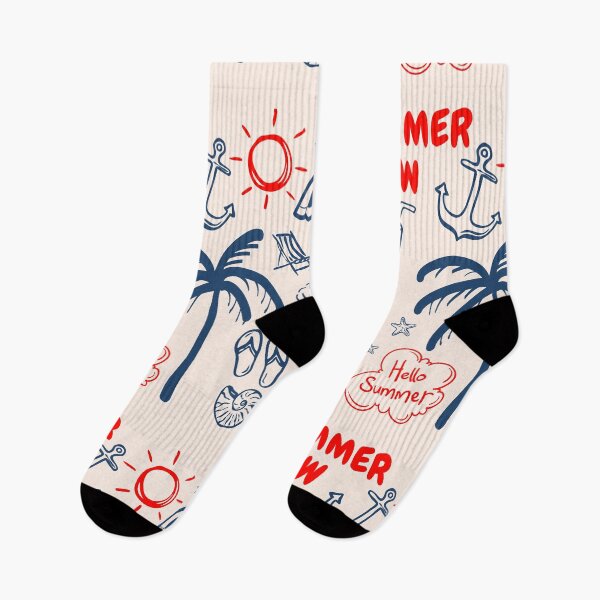 Item preview, Together In The Sun Summer Crew Hello Summer Doodle Pattern designed and sold by LibertyHub.