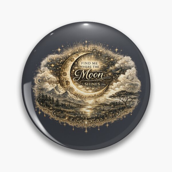 Item preview, Find Me Where the Moon Shines | Celestial Moon Landscape  designed and sold by 'VARI'.