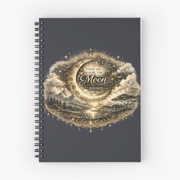 Item preview, Find Me Where the Moon Shines | Celestial Moon Landscape  designed and sold by 'VARI'.