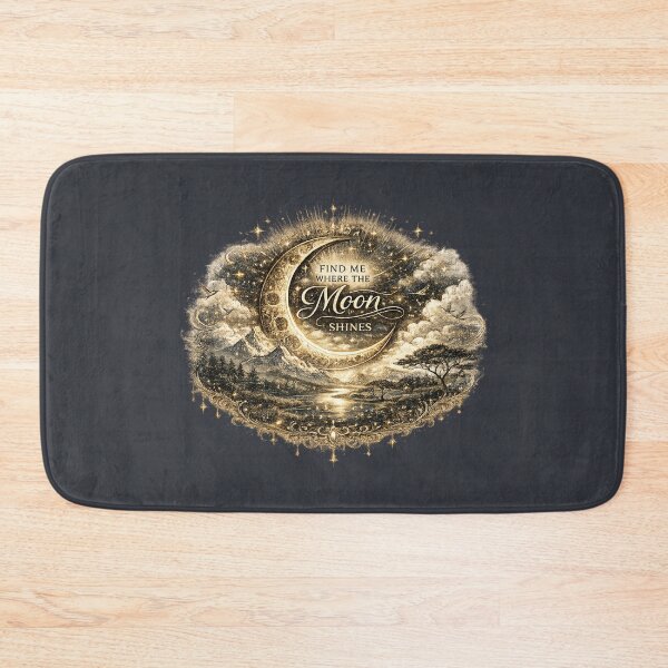 Item preview, Find Me Where the Moon Shines | Celestial Moon Landscape  designed and sold by 'VARI'.