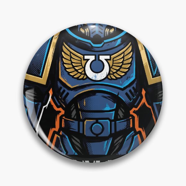 Item preview, Ultramarines Space Marine Warhammer 40,000 Vector Gaming Graphic Tee designed and sold by Senpaiwaves.
