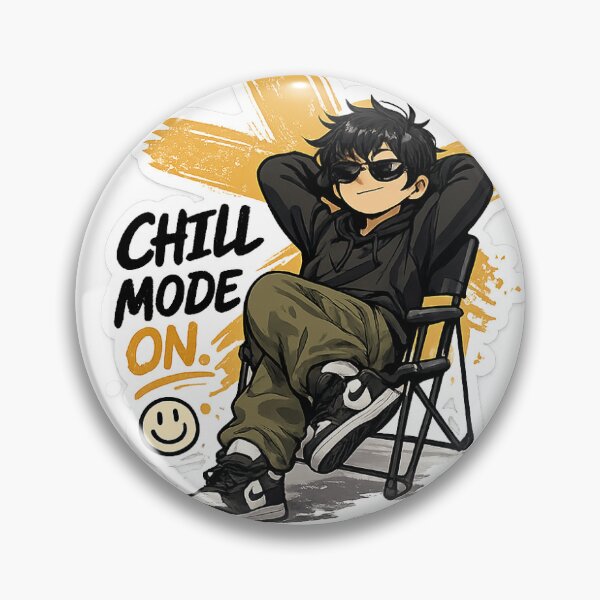 Item preview, Chill Mode On Gen Z Sticker` designed and sold by Chinnibujji.