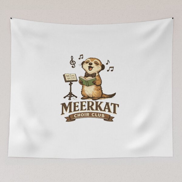 Item preview, Meerkat Choir Club Whimsical Studio Mascot designed and sold by TheRealTaria.