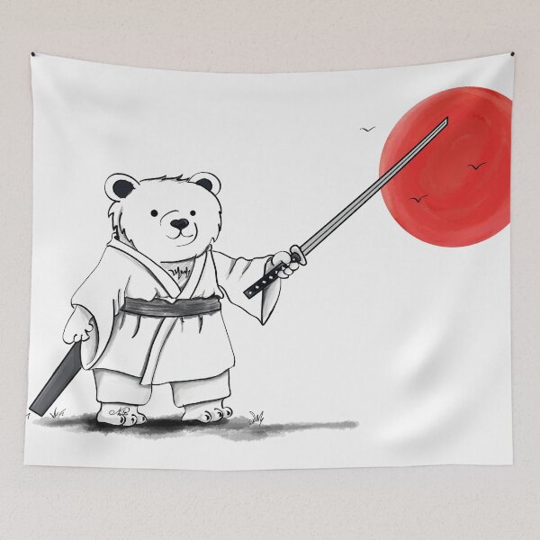 Item preview, Samurai Bear designed and sold by NaitoGraphisme.