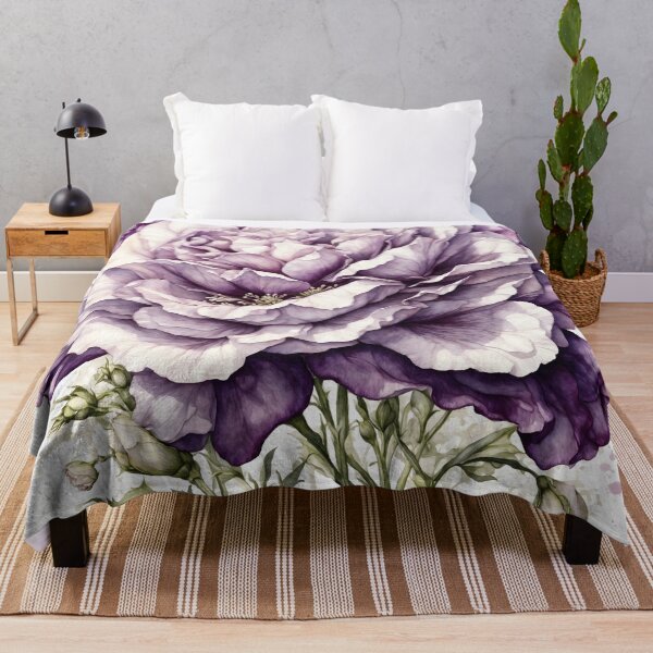 Item preview, Lisianthus Flower Watercolor Painting designed and sold by RawNaturePrints.
