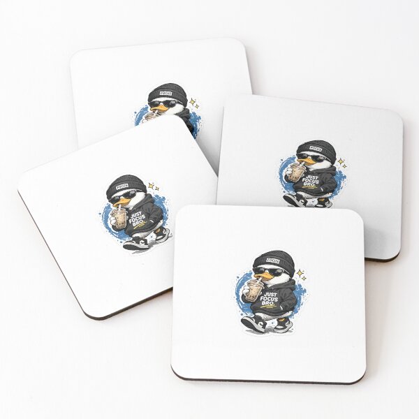Item preview, Just Focus Bro Duck Sticker` designed and sold by Chinnibujji.