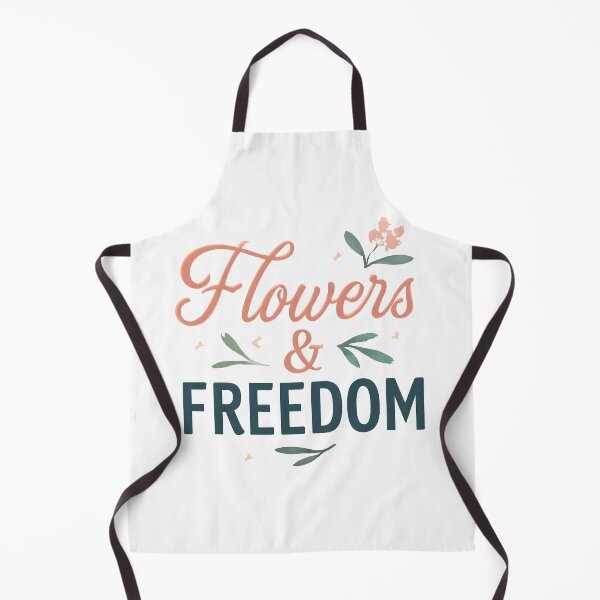 Item preview, Flowers & Freedom – Feminine Floral Typography Boho Aesthetic Design designed and sold by KAM-KAM-STORE.