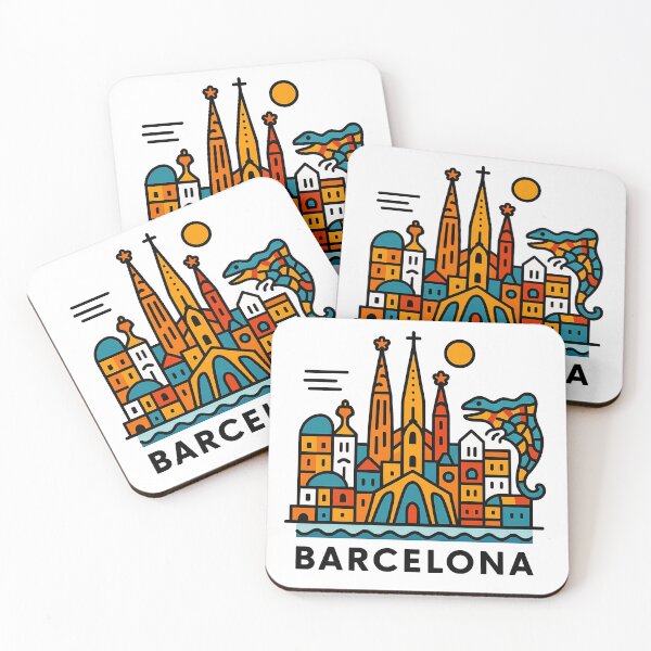 Item preview, Barcelona Spain Travel Souvenir - Sagrada Familia & Gaudi Architecture Art designed and sold by OzzFrequency.