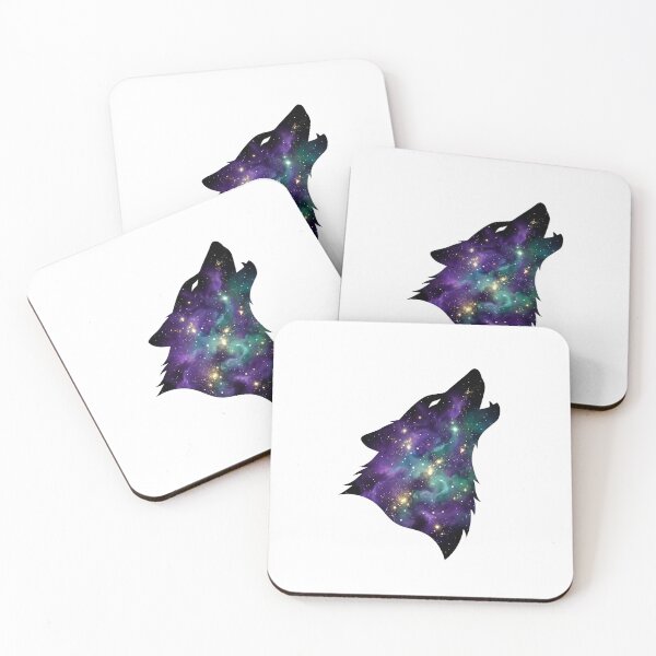 Item preview, Howling Wolf Cosmic Nebula Silhouette designed and sold by pattman.