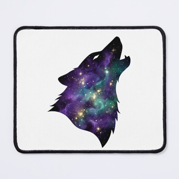 Item preview, Howling Wolf Cosmic Nebula Silhouette designed and sold by pattman.