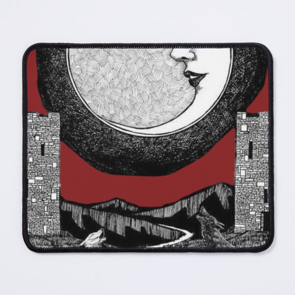 Item preview, The Moon XVIII: Traditional Tarot Card Illustration designed and sold by 63Hotpeppers.