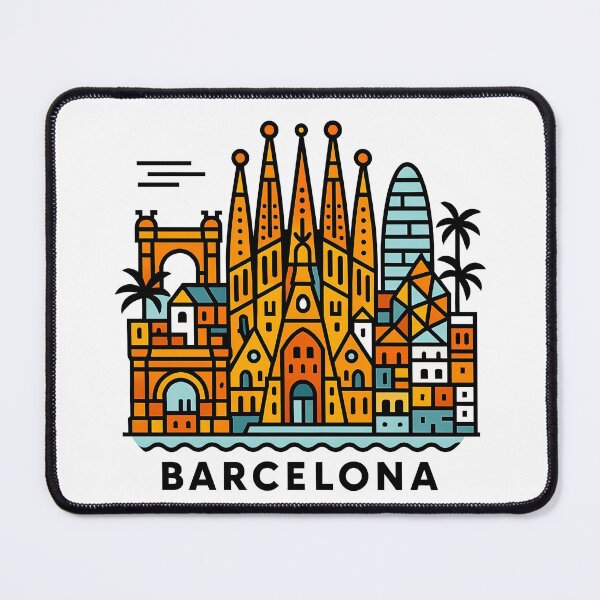 Item preview, Barcelona Spain Travel Souvenir - Sagrada Familia & Gaudi Architecture Art designed and sold by OzzFrequency.
