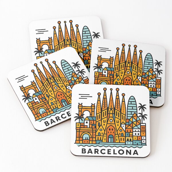 Item preview, Barcelona Spain Travel Souvenir - Sagrada Familia & Gaudi Architecture Art designed and sold by OzzFrequency.