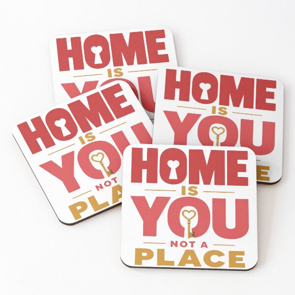 Item preview, Home Is You Not A Place | Minimal Romantic Typography | Bold Love Quote designed and sold by Lovestickerco.