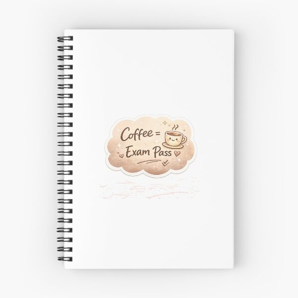 Item preview, Coffee Equals Exam Pass Cute Sticker designed and sold by Chinnibujji.