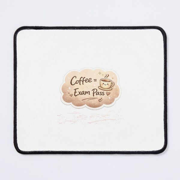 Item preview, Coffee Equals Exam Pass Cute Sticker designed and sold by Chinnibujji.