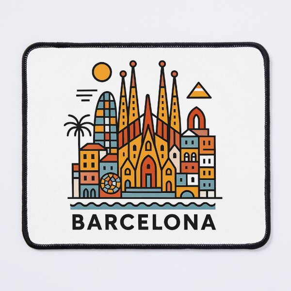Item preview, Barcelona Spain Travel Souvenir - Sagrada Familia & Gaudi Architecture Art designed and sold by OzzFrequency.