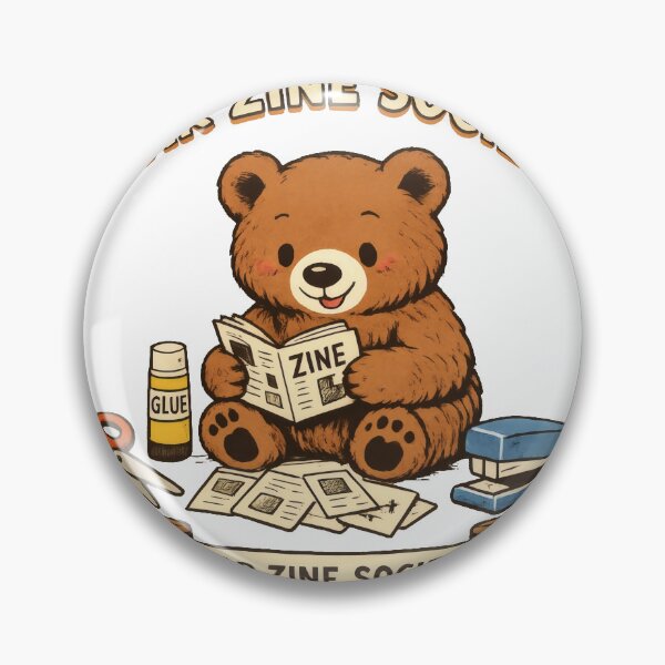 Item preview, Bear Zine Society Whimsical Studio Mascot designed and sold by TheRealTaria.