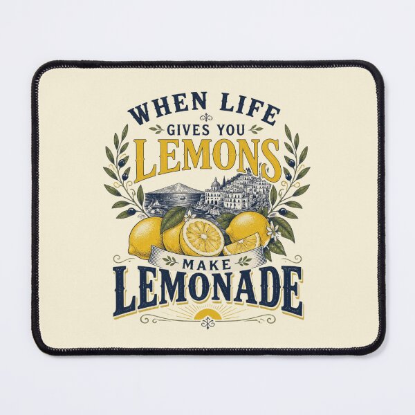Item preview, When Life Gives You Lemons Motivational Quote Art designed and sold by ABLAT-CREATIONS.