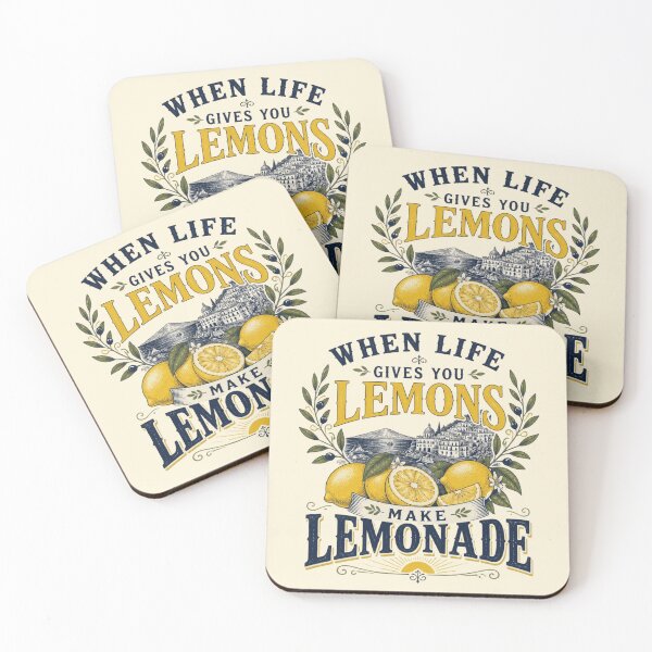 Item preview, When Life Gives You Lemons Motivational Quote Art designed and sold by ABLAT-CREATIONS.