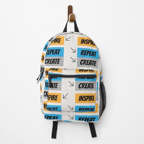 Item preview, Create Inspire Repeat Colorful Motivational Typography designed and sold by ANJ Creative Designs.