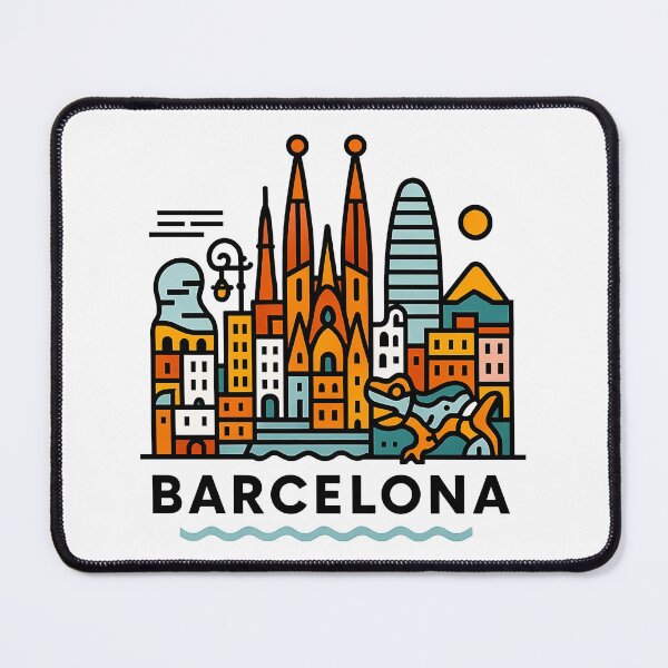 Item preview, Barcelona Spain Travel Souvenir - Sagrada Familia & Gaudi Architecture Art designed and sold by OzzFrequency.