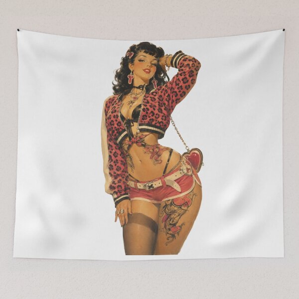 Item preview, Tattooed Pin Up Girl | Rockabilly Retro Glamour Original Character designed and sold by Cosplayvintage.