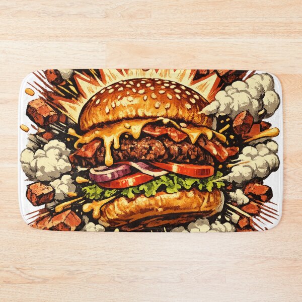Aperçu de l'œuvre Mordez d'abord, demandez après : Explosion Burger Consequence Comédie d'action extrême créée et vendue par irfanshikh.