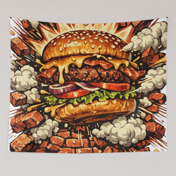 Item preview, Bite First Ask Later: Explosion Burger Consequence Extreme Action Comedy designed and sold by irfanshikh.