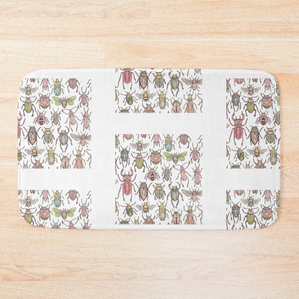Item preview, Vintage Insect Collection Pattern | Colorful Beetles, Bees & Bugs Illustration designed and sold by byaga.