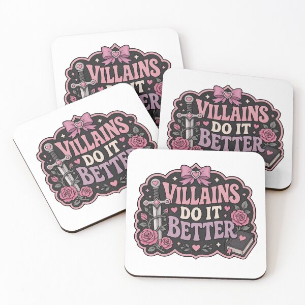 Item preview, Villains do it better - bookish designed and sold by Chaotically Cutee.