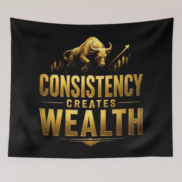 Item preview, Consistency Creates Wealth Trading Mindset designed and sold by PipForgeStudio .