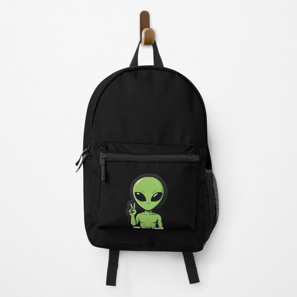 Item preview, We Out Here Cute Green Alien Peace Sign Extraterrestrial Ufo Aesthetic designed and sold by yoddel.